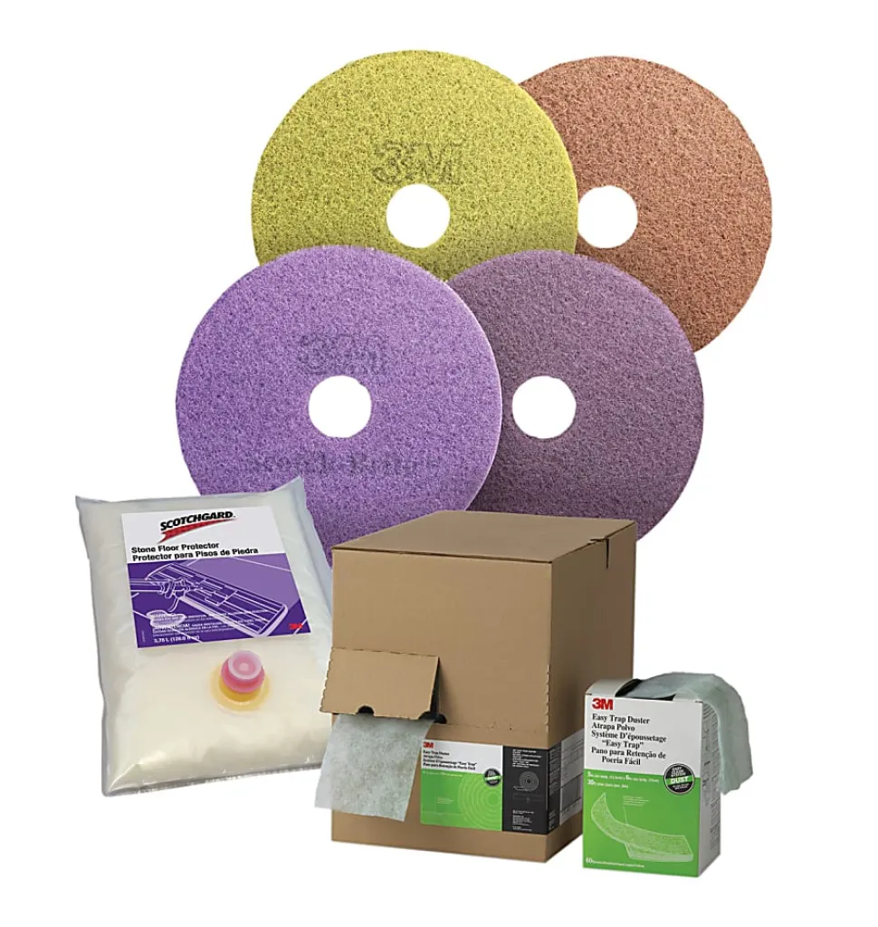 Scotch-Brite Diamond Floor Pads Plus, 17", Purple, Pack Of 5 Pads