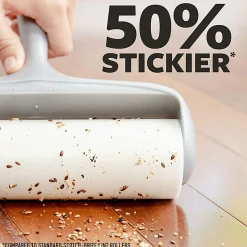Scotch-Brite™ Extreme Clean Large Lint Roller Refill, 8 in., 1 Pack, 60 Adhesive Sheets Total, 50% Stickier, Heavy Duty for Removing Debris