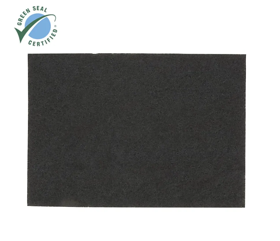 Scotch-Brite 7200N Stripping Pad, 20" x 14", Black, Pack Of 10