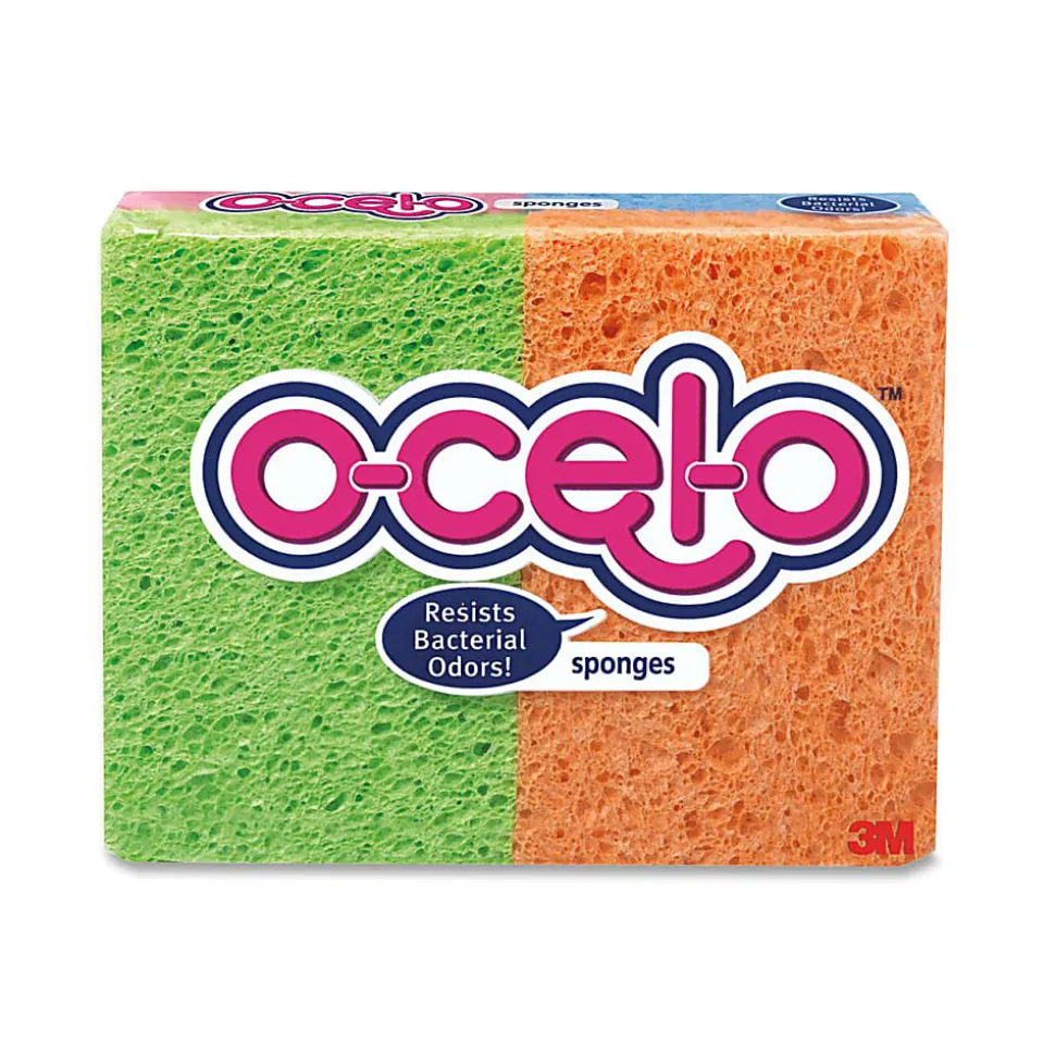 Scotch-Brite® Ocelo™ Multi-Purpose Sponges, 6 Sponges, Assorted Colors