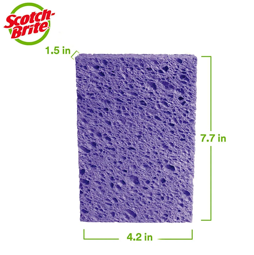 Scotch-Brite® Ocelo™ Multi-Purpose Sponges, 6 Sponges, Assorted Colors