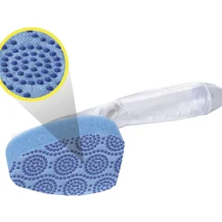 Scotch-Brite® Scrub Dots Microfiber Dishwand Refill, 3-1/2" x 4-2/5", Light Blue/Dark Blue, Pack of 2