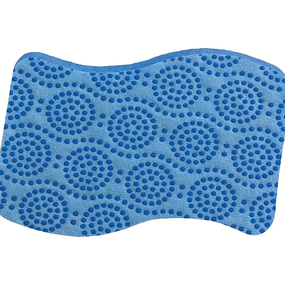 Scotch-Brite Scrub Dots Non-Scratch Sponge, 4.8"H x 6.5"W x 2.5"D, 6 / Pack, Blue