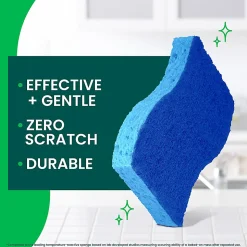 Scotch-Brite® Zero Scratch Scrub Sponge, 9 Pack Scrubbing Sponges, Great For Washing Dishes and Cleaning Kitchen
