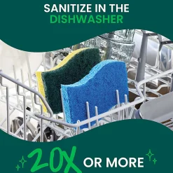 Scotch-Brite® Zero Scratch Scrub Sponge, 9 Pack Scrubbing Sponges, Great For Washing Dishes and Cleaning Kitchen