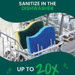 Scotch-Brite® Zero Scratch Scrub Sponge, 6 Pack Scrubbing Sponges, Great For Washing Dishes and Cleaning Kitchen