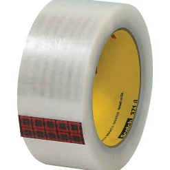 Scotch 371 Carton Sealing Tape, 3" Core, 2" x 110 Yd., Clear, Case Of 6