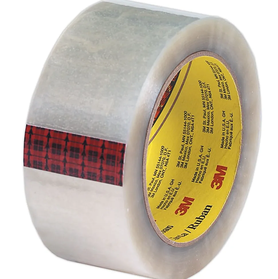Scotch 313 Carton Sealing Tape, 2" x 110 Yd., Clear, Case Of 36 Rolls