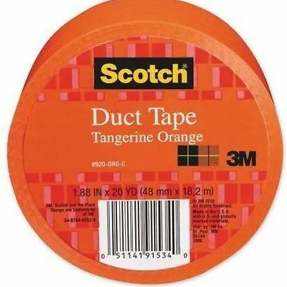 Scotch® Colored Duct Tape, 1 7/8" x 20 Yd., Orange