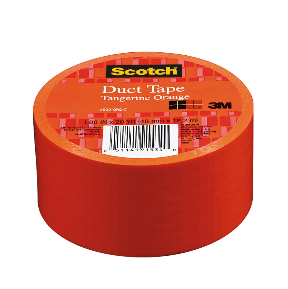 Scotch® Colored Duct Tape, 1 7/8" x 20 Yd., Orange