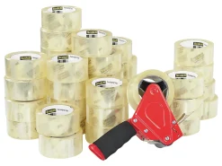 Scotch® Commercial Grade Shipping Packing Tape, 36 Tape Rolls with 1 Dispenser, 1-7/8 in x 54.6 yd, 3" Core, Designed  - 3750CS