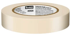 Scotch® Contractor Grade Masking Tape, Removable, 9 Tape Rolls, 0.94 in x 60.1 yd, 3