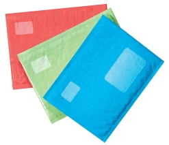Scotch® Cushioned Mailer, #5, 10 1/2" x 15", Red/Blue/Green, Pack Of 6