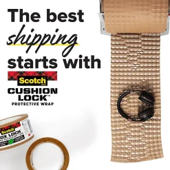 Scotch Cushion Lock Protective Wrap Refillable Dispenser, 7-5/16 in x 12 ft, 1 Dispenser, Sustainable Packaging Solution - PCW121000D