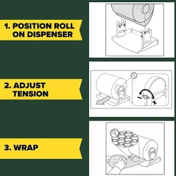 Scotch Cushion Lock Protective Wrap Refillable Dispenser, 7-5/16 in x 12 ft, 1 Dispenser, Sustainable Packaging Solution - PCW121000D
