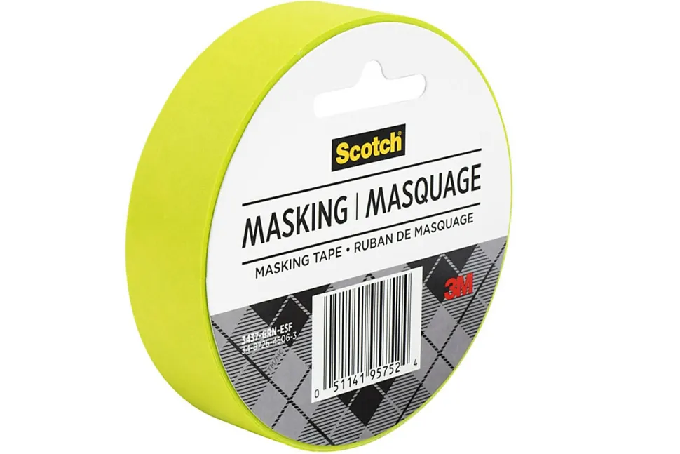 Scotch® Decorative Masking Tape, 15/16" x 27 3/10 Yd., Green