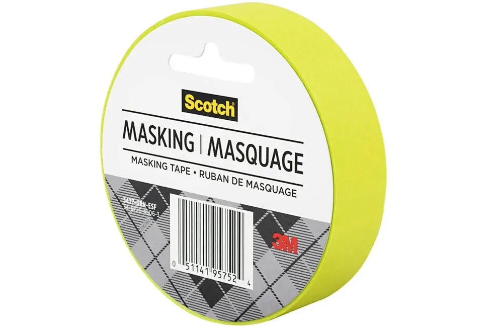 Scotch® Decorative Masking Tape, 15/16" x 27 3/10 Yd., Green