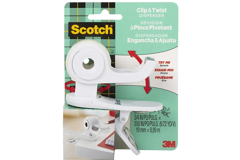 Scotch Desktop Tape Dispenser, 1" Core, 3/4" x 350", 1 Tape, 1 Dispenser