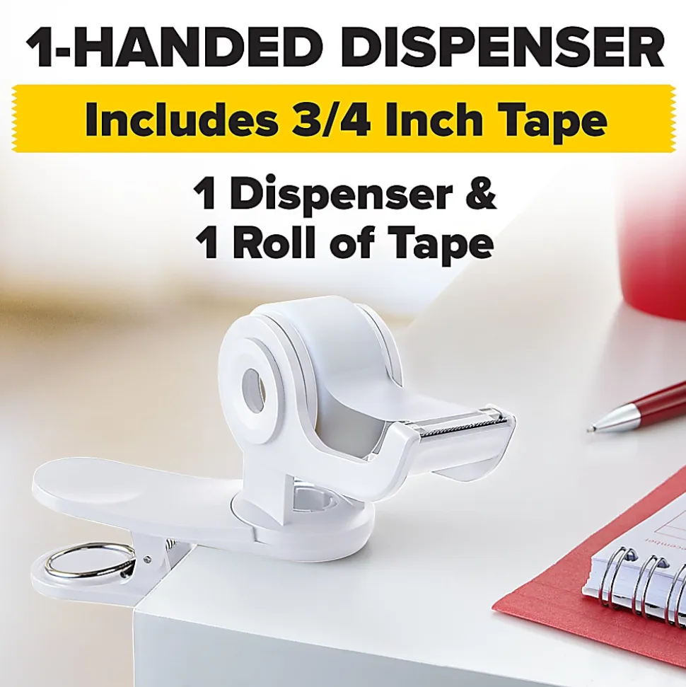 Scotch Desktop Tape Dispenser, 1" Core, 3/4" x 350", 1 Tape, 1 Dispenser