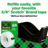 Scotch® Desktop Tape Dispenser, 1 Dispenser, 1 in. Core, Black, Home Office Supplies and School Supplies for College and Classrooms