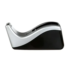 Scotch® Desktop Tape Dispenser, 1 Dispenser, 1 in. Core, Black and Silver, School Supplies and College Essentials for Students and Teachers
