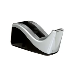 Scotch® Desktop Tape Dispenser, 1 Dispenser, 1 in. Core, Black and Silver, School Supplies and College Essentials for Students and Teachers