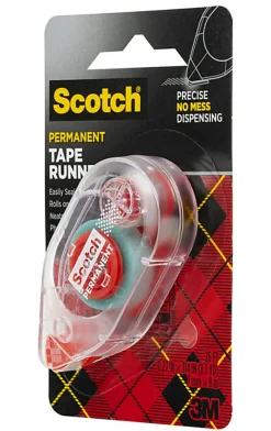 Scotch Double-Sided Adhesive Roller - Dispenser Included - Handheld Dispenser - 1 / Each - Clear