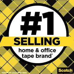 Scotch® Double Sided Tape, Permanent, 2 Tape Rolls, 3/4 in x 1296 in, Home Office Supplies and School Supplies for College and Classrooms