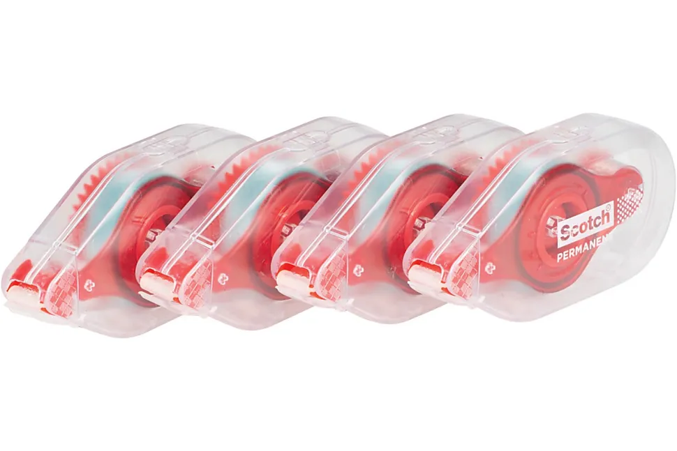 Scotch™ Double-Sided Tape Runner Value Pack, .31 in. x 16.3 yd, Pack of 4