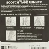 Scotch Double-Sided Tape Runner, Clear, 1/3" x 588"