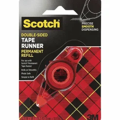 Scotch® Double-Sided Tape Runner Permanent Refill, 1/3" x 49'