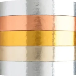 Scotch® Expressions Washi Tape, 0.27" x 5.46 yd., Metallic, Pack Of 5