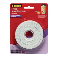 Scotch® Foam Mounting Tape , 1/2 in (1.27 cm)