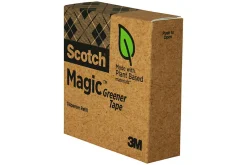 Scotch® Greener Magic™ Tape with Dispenser, Invisible, 3/4 in. x 900 in., 10 Tape Rolls, Clear, School Supplies and College Essentials for Students