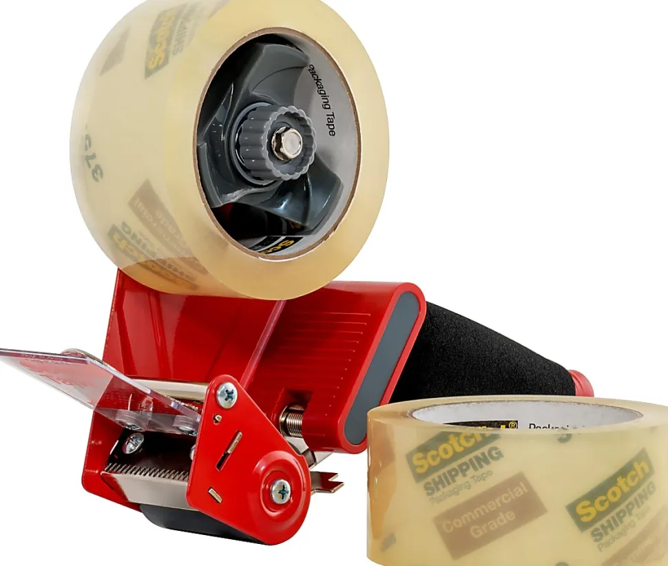 Scotch® H180 Box Sealing Tape Dispenser, 2 Rolls of Tape Included