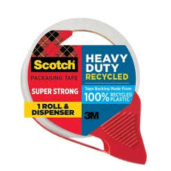 Scotch Heavy Duty Packaging Tape 7750S-RD-12GC, 1.88 in x 38.3 yd (48 mm x 35 m)