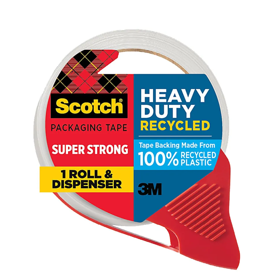 Scotch Heavy Duty Packaging Tape 7750S-RD-12GC, 1.88 in x 38.3 yd (48 mm x 35 m)