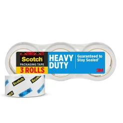Scotch® Heavy Duty Shipping Packaging Tape, 3850-40-6, 1.88 in x 43.7 yd (48 mm x 40 m) 3 Pack