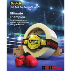 Scotch® 371+ High-Tack Box Sealing Tape, 2.84