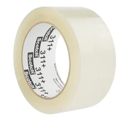 Scotch® High Tack Box Sealing Tape 311+, 1.88 in x 110 yds, 1 Tape Roll, 3 in Core, High Performance Sealing Tape, Clear