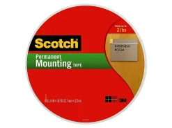 Scotch® Indoor Double-Sided Mounting Tape , 0.75 in x 38 yd (1.9 cm x 34.75 m)