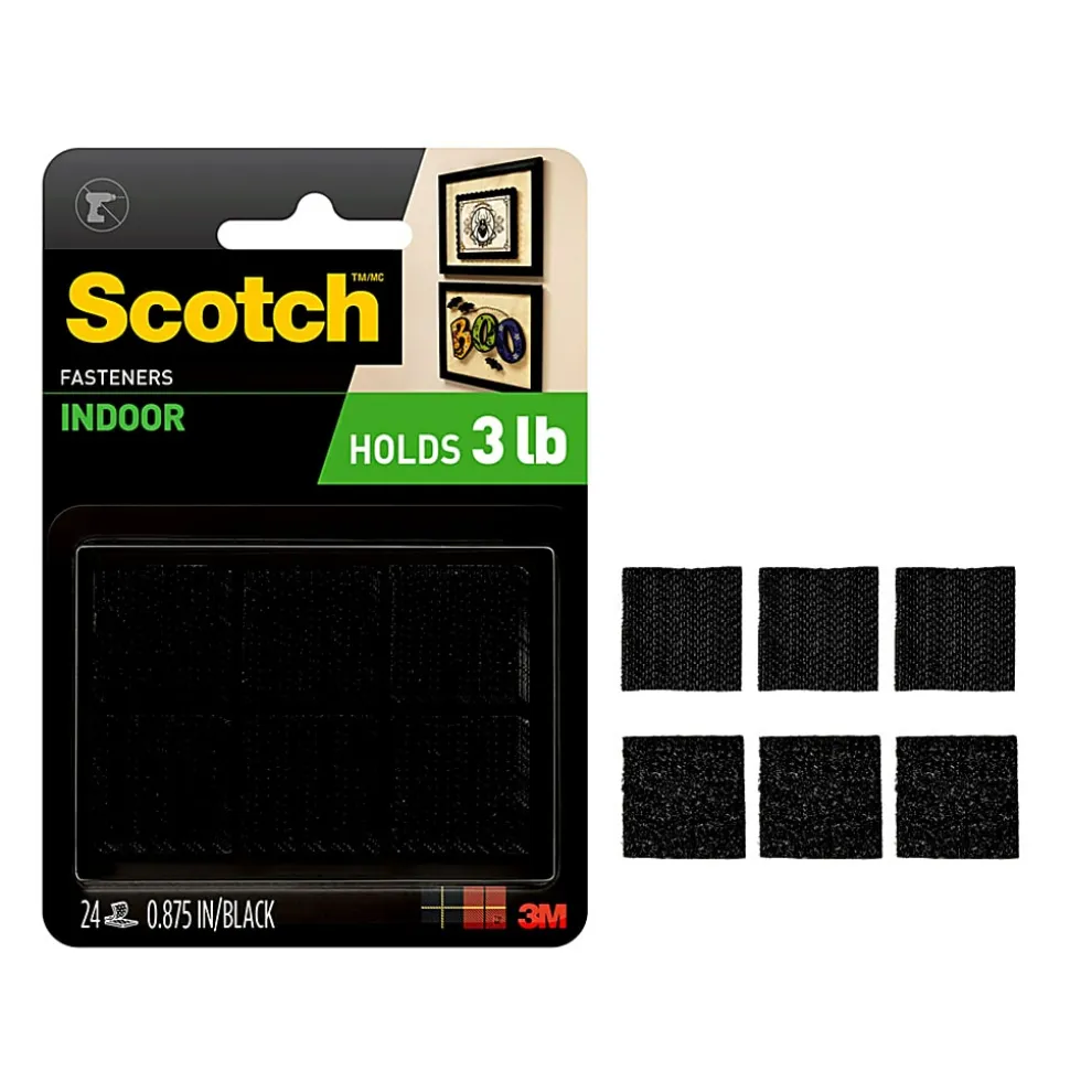 Scotch™ Indoor Fasteners , 7/8 in x 7/8 in (22 mm x 22 mm), RF7121X