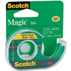 Scotch® Magic™ Tape In Dispenser, 1/2