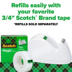 Scotch® Magic™ Tape In Dispenser, 3/4" x 350", Assorted Colors