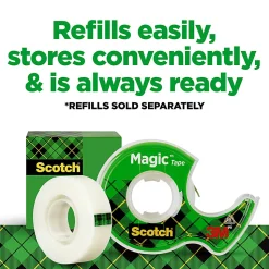 Scotch® Magic™ Tape In Dispenser, 1/2