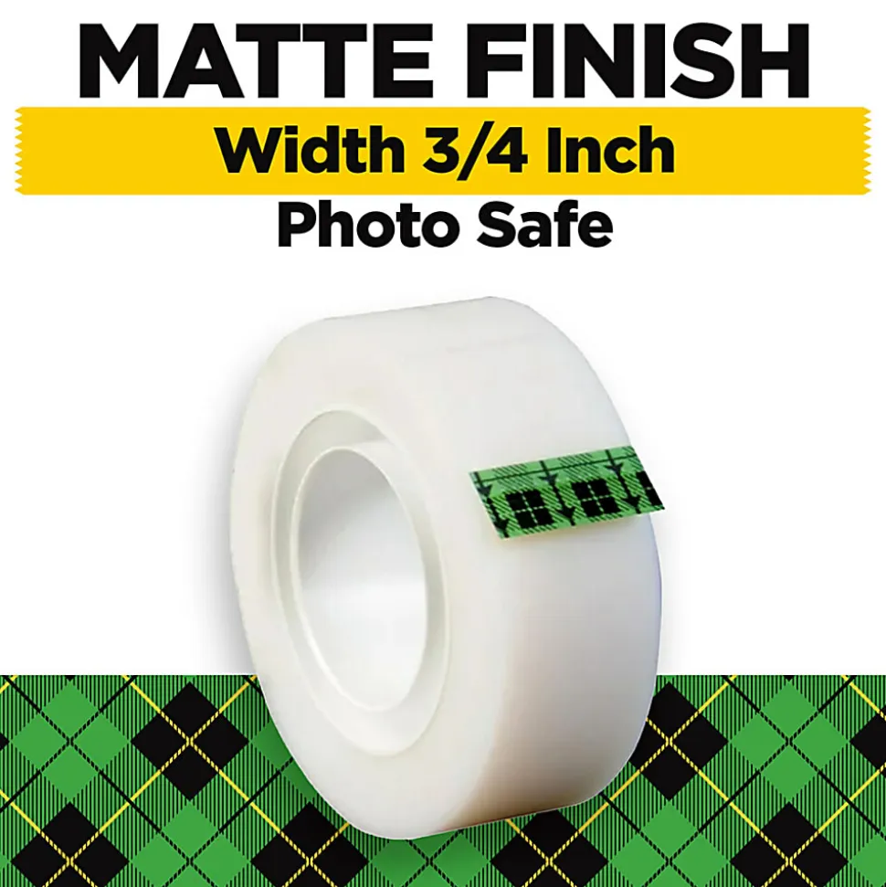 Scotch® Magic™ Tape, Invisible, 3/4 in. x 1000 in., 10 Tape Rolls, Clear, School Supplies and College Essentials for Students and Teachers