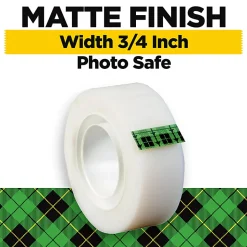 Scotch® Magic™ Tape, Invisible, 6 Tape Rolls, 3/4 in x 1296 in, Home Office Supplies and School Supplies for College and Classrooms