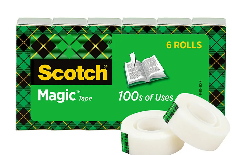 Scotch® Magic™ Tape, Invisible, 6 Tape Rolls, 3/4 in x 800 in, Home Office Supplies and School Supplies for College and Classrooms
