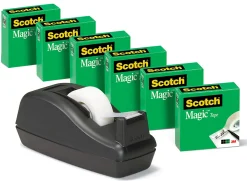 Scotch® Magic™ Tape With Deluxe Dispenser, 3/4