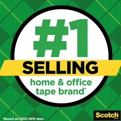 Scotch® Magic™ Tape with Dispenser, Invisible, 3/4 in. x 300 in., 4 Tape Rolls, Back to School Supplies and College Essentials for Students
